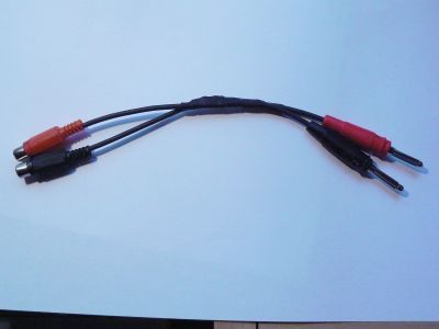 Audio Adapter für Röhrenradios Cinch Kupplung/Banane