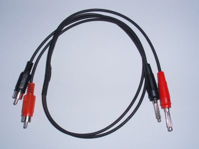 Adapter Kabel Tonabnehmereingang Röhrenradio Banane auf 3,5mm Klinke mono 