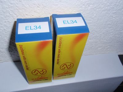 EL34 neu JJ gematchtes Paar
